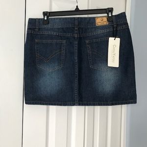 Large Jean Denim Mini Skirt NWT by ChouYatou